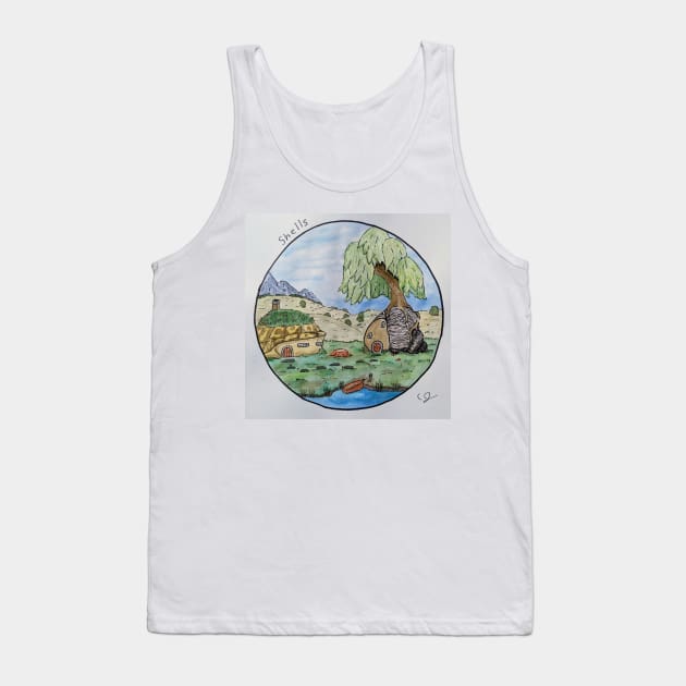 Shell Houses Tank Top by Midnight Cocoa